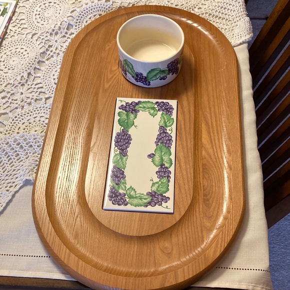 Cornwall’s Wooden Charcuterie Board with Dip Bowl - Picture 1 of 15